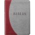 Biblia - standard, puhatáblás,varrott -szürke/bordó (RUF 2014)