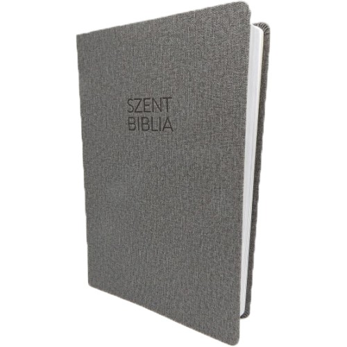 Patmos Biblia - Nagy Szürke Textil Mintás sima
