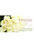 Borítékos képeslap: Gratulálunk Esküvőtök alkalmából (Good News - gyűrűk virágon)