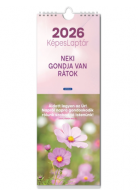 Képeslapnaptár 2026 -Neki gondja van rátok (vegyes képek – nővény, állatok – hosszúkás)