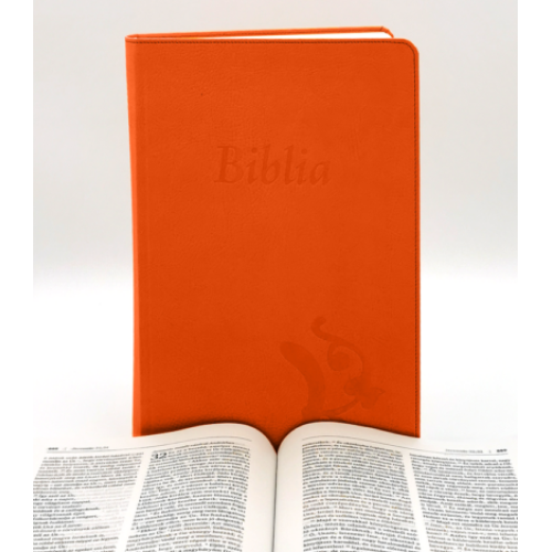 Károli Biblia 2.0 Nagyméretű, varrott, narancssárga - újonnan revideált