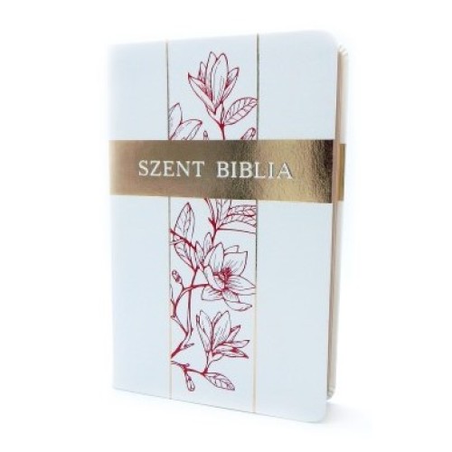 Biblia Patmos - Közepes - fehér liliommal - sima