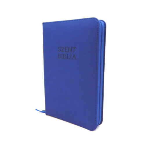 Biblia Patmos - Mini - Kék - Cipzáros