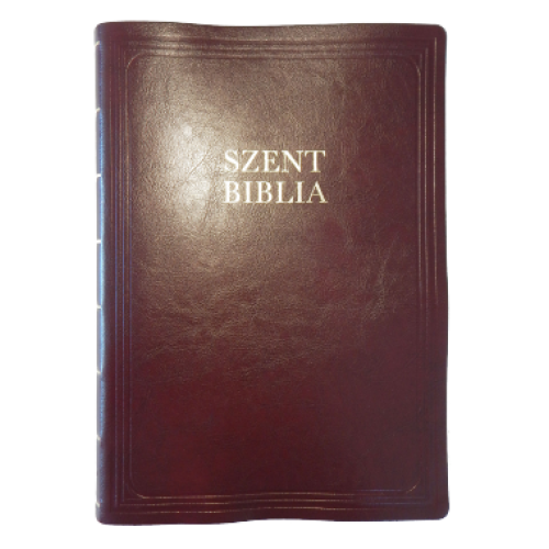 Biblia Patmos - Extra nagy - Bordó - bőr